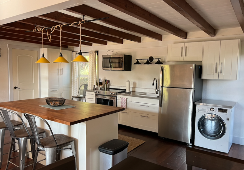 Guest house kitchen after